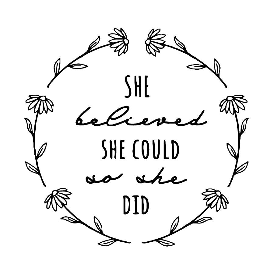 so she did